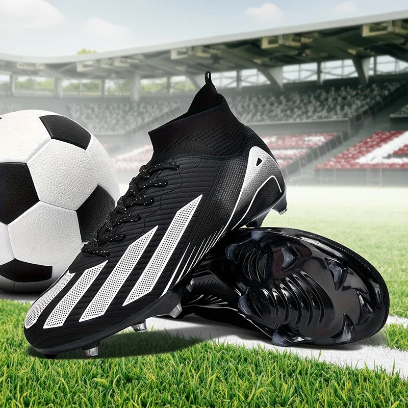 New Men's Soccer Shoes Adult Non-Slip Football Boots Cleats Boys Ultralight Sport Outdoor Comfortable Training Match Grass