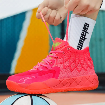 Youth Basketball Shoes for Actual Combat, Outdoor Comfortable Cushioning, Wear-Resistant, Fashionable, Breathable, High Quality