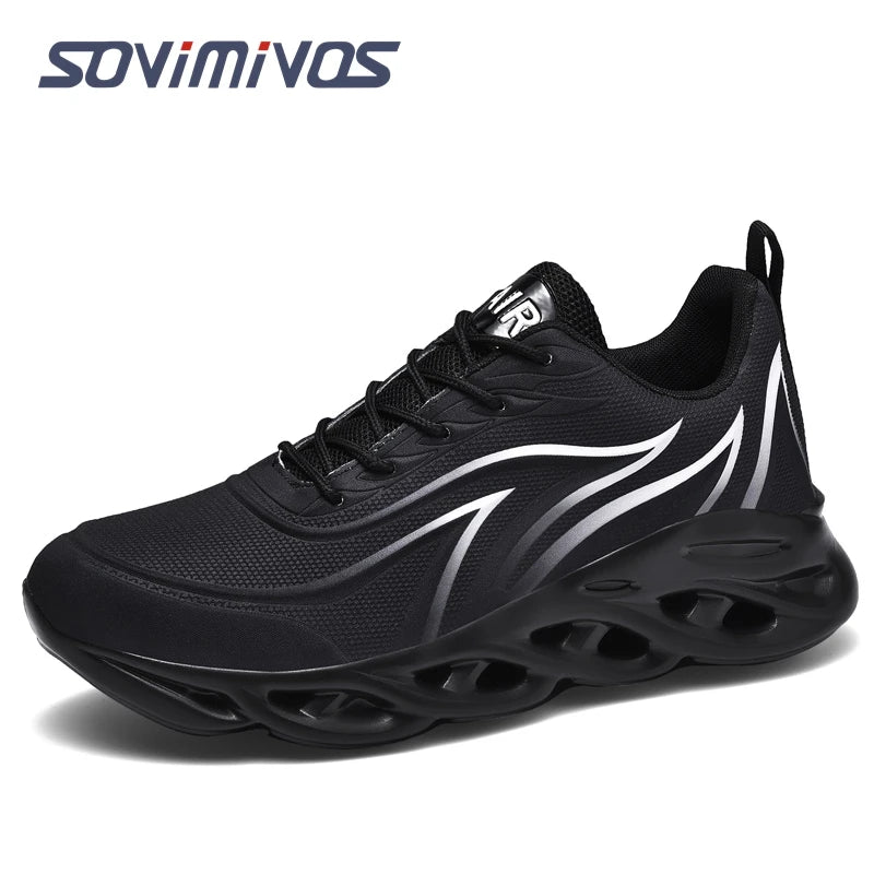 Men's Walking Shoes - Slip-On Tennis Running Shoes Memory Foam Lightweight Work Sneakers for Indoor Outdoor Gym
