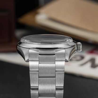 Watchdives WD1016 V3 37mm Uhr mit VH31 Sweep-Uhrwerk, Edelstahlgehäuse, luxuriösem Saphirglas, 100m wasserdicht, Herrenuhr mit Box, ideales Geschenk
