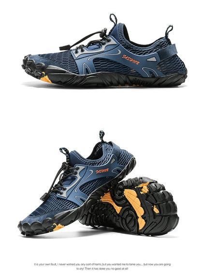 Water Shoes for Men, Trekking Hiking Shoes, Drainage Beach Aqua Shoes, Quick Dry Swim Barefoot Sandals, Diving Fishing Surfing Sneakers