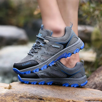 Brand Hiking Shoes For Men Non-slip Trekking Sneaker Spring Summer Breathable Rock Climbing Shoes Men Sport Outdoor Sneakers Man