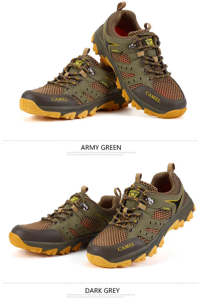 Brand Hiking Shoes For Men Non-slip Trekking Sneaker Spring Summer Breathable Rock Climbing Shoes Men Sport Outdoor Sneakers Man