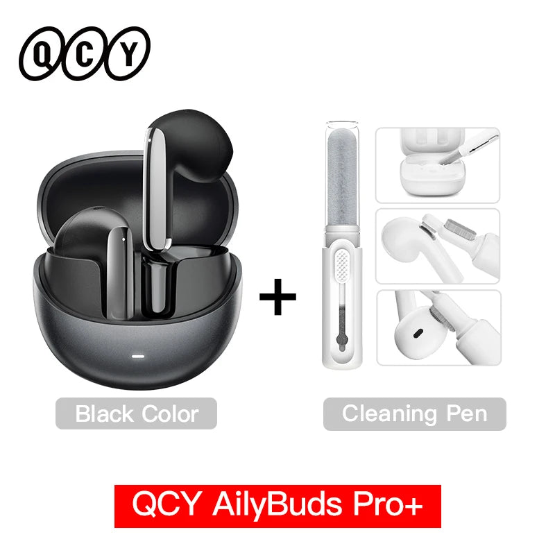 QCY HT10 AilyBuds Pro+ ANC Wireless Earbuds – Hi-Res LDAC Bluetooth 5.3 Earbuds, 6 Mic AI HD Call, Adaptive Noise Cancelling TWS Earphones with Multipoint Connection