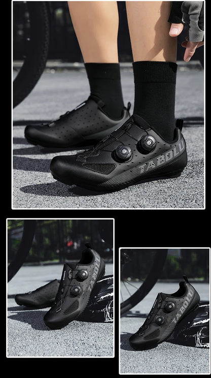 Road Cycling Shoes Flats Cleats Shoes Speed Cycling Sneaker Man Bike Shoes Women Self-Locking Non-slip Mountain Bicycle shoe spd