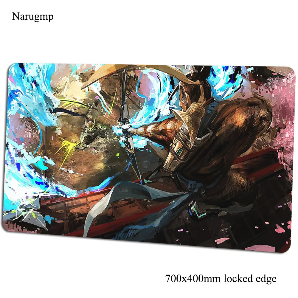 Tappetino mouse Overwatch 700x400x3mm, tappetino gaming anime con personalità per ufficio e notebook, tappetino da scrivania, regalo per ragazzo, pad mouse per giochi PC gamer