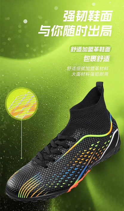 Men's Football Field Boots Ultralight Turf Indoor Society Training Soccer Shoes Cleats for Kids Sneakers TF/FG Football Shoes