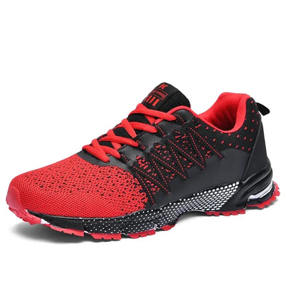 2025 Thick-Soled Sports Shoes Youth Mesh Breathable Running Shoes Trendy Spring Summer Korean Large Black and White Shoes Walk