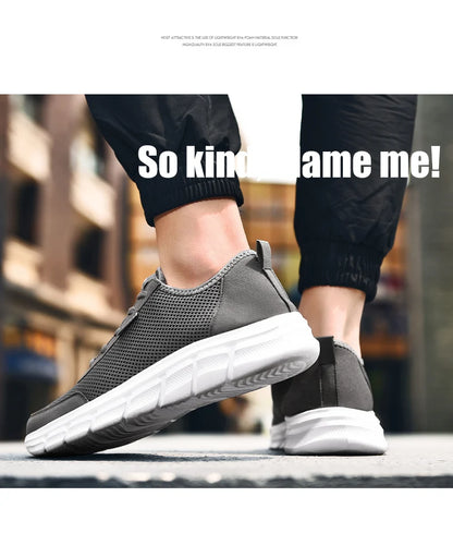 Men's Summer Sneakers Casual Running Shoes Breathable Walking Mesh Lightweight Sports Shoes Comfortable Fashion Shoes Zapatillas