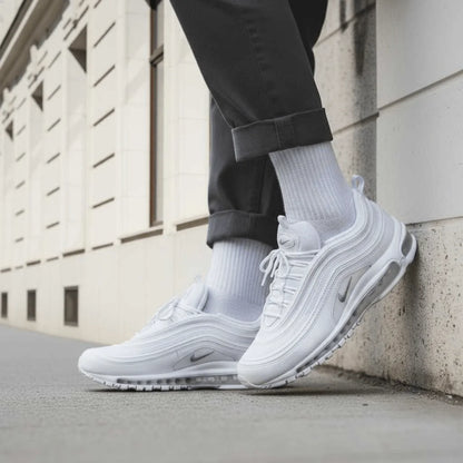 POIZON Nike Air Max 97 'Triple White' 921826-101