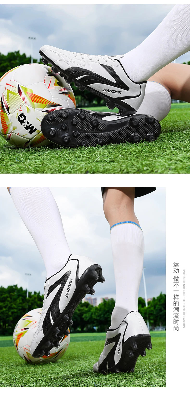 New Professional Men Soccer Shoes Adult Football Sneakers Indoor Futsal Ultralight Non-Slip Sport Wear-Resistant Football Boots.