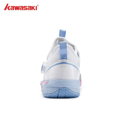 Kawasaki CROSS SPACE MID 2.0 Badminton Shoes Upgraded Shock-Absorbing Auto Knob Professional Sport Shoes Men 2024 New
