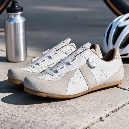 Scarpe da mountain bike da donna senza chiusura, senza tacchette, scarpe da ciclismo su strada RB Speed con suola in gomma, scarpe da ciclismo da uomo con suola in gomma