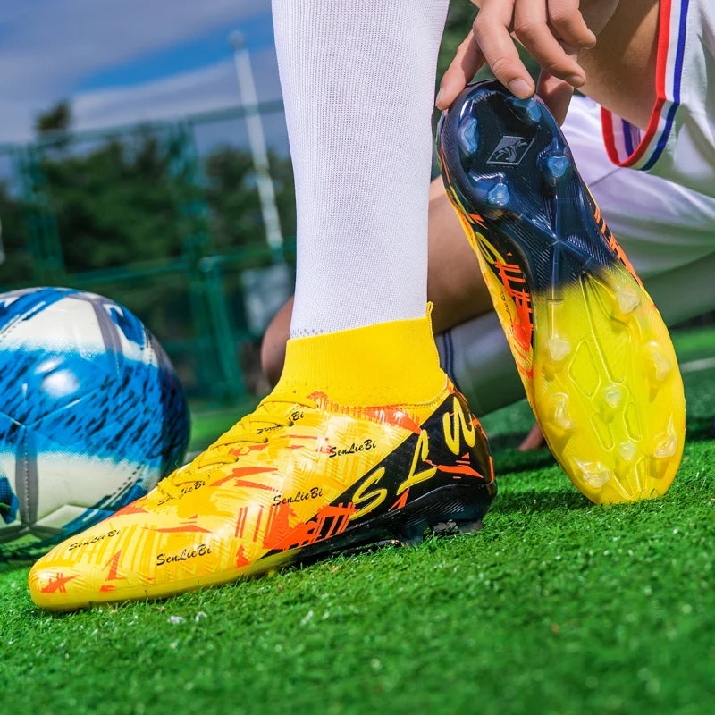 Brand Fashion Football Sneakers for Men and Women Professional Field Boots Big Size 46 Long Spikes Soccer Cleats Men's Football Boots