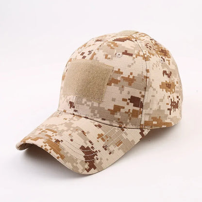 Camouflage Baseball Cap Outdoor Men's Tactical CP Adjustable Hat Sports Cycling Duck Tongue Cap