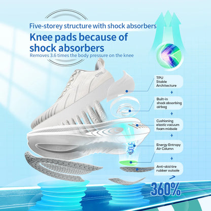 ONEMIX Nuove scarpe da running ammortizzate da uomo, adatte a runner pesanti, stringate, sportive da donna, antiscivolo, outdoor, sneakers atletiche da uomo