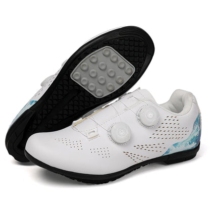 Professioanal Men Road Cycling Sneakers Bike Shoes SPD MTB Sole Flat Racing Speed Trail Mountain Bicycle Footwear Pedal Sports