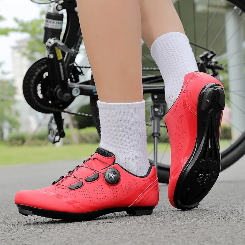 Herren-Mountainbike-Schuhe MTB, atmungsaktiv, rutschfest, hohe Härte, geeignet für Outdoor-Straßenrennen und Mountain-Offroad-Fahrten 37-46