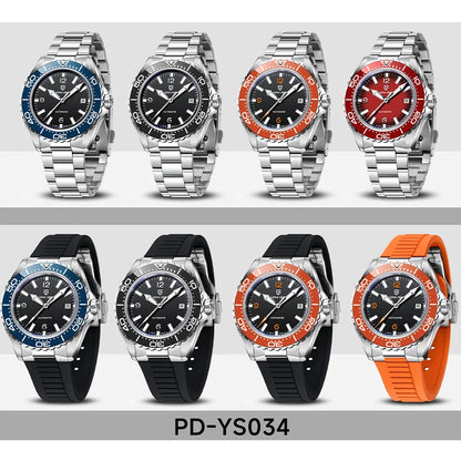 Pagani Design Top Brand New Men's Mechanical Watch Luxury Sapphire Stainless Steel 100m Waterproof Ceramic Bezel Automatic Watch
