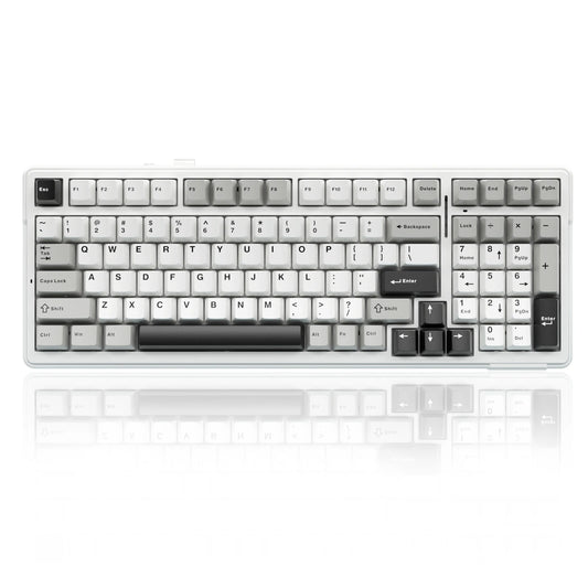 AULA F99 Machanical Keyboard Bluetooth 5.0/2.4G Wireless/Wired Gasket-mounted Gaming Keyboard 99 Keys Customizable Keyboards