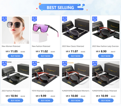 YUNSIYIXING Polarized Women's Sunglasses Butterfly Sunglasses For Women Classic Brand Designer Eyewear Fashion 2023 UV400