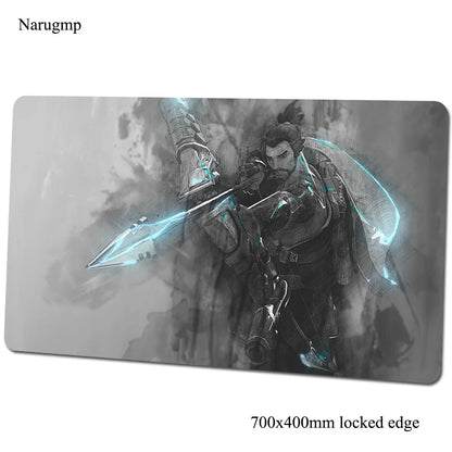 Tappetino mouse Overwatch 700x400x3mm, tappetino gaming anime con personalità per ufficio e notebook, tappetino da scrivania, regalo per ragazzo, pad mouse per giochi PC gamer