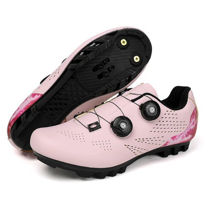 Professioanal Men Road Cycling Sneakers Bike Shoes SPD MTB Sole Flat Racing Speed Trail Mountain Bicycle Footwear Pedal Sports