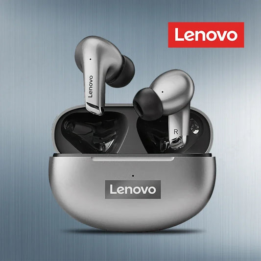 Lenovo LP5 TWS Wireless Bluetooth Earphones with Mic, Lenovo LP5 Gaming Earbuds Bluetooth 5.3 Headphones, Noise Cancelling Sports Earbuds with HD Calls & Charging Case