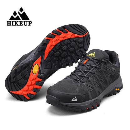 HIKEUP Scarpe outdoor da uomo per escursionismo, sport e tempo libero, scarponcini da trekking in montagna e campeggio, sneaker antiscivolo e resistenti all’usura