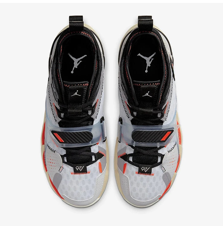 Zapatillas de baloncesto Nike Genuine JORDAN para hombre, de caña media, acolchadas y resistentes CD3002-101