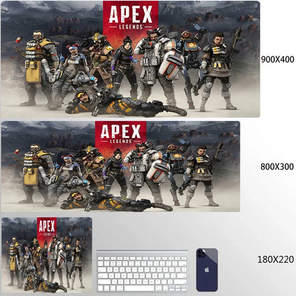 800x300 Apex Legends Mousepad Xxl Funny Unique Desktop Pad Game Mousepad PC Size for large Edge Locking Game Keyboard Pad XL