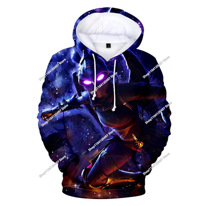 Neues Fortnite 3D-digital bedrucktes Kapuzensweatshirt für Kinder – modischer, trendiger Casual-Pullover, Geburtstagsgeschenk