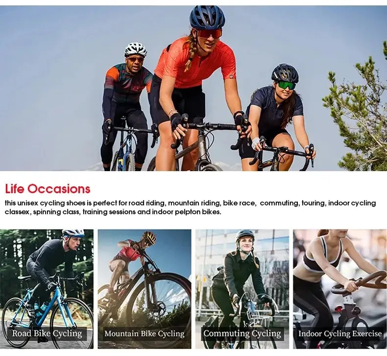 Herren-Mountainbike-Schuhe MTB, atmungsaktiv, rutschfest, hohe Härte, geeignet für Outdoor-Straßenrennen und Mountain-Offroad-Fahrten 37-46