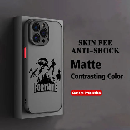 Hot Game F-Fortnites Handyhülle für Xiaomi Redmi Note 14 13 12 12S 11 11S 10 10S 9T 9S 8 7 Pro Plus 4G 5G, matte transparente Rückabdeckung