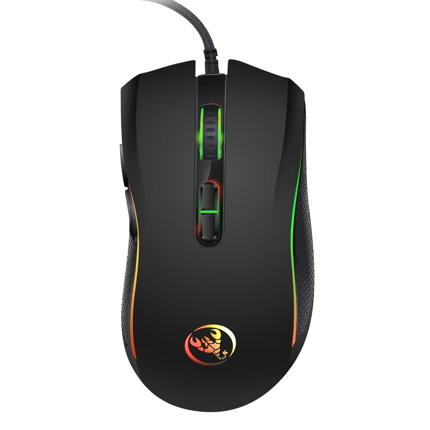 High-end Optical Professional Gaming Mouse with 7 Bright Colors LED Backlit and Ergonomic Design 3200 DPI for LOL CS Gamer
