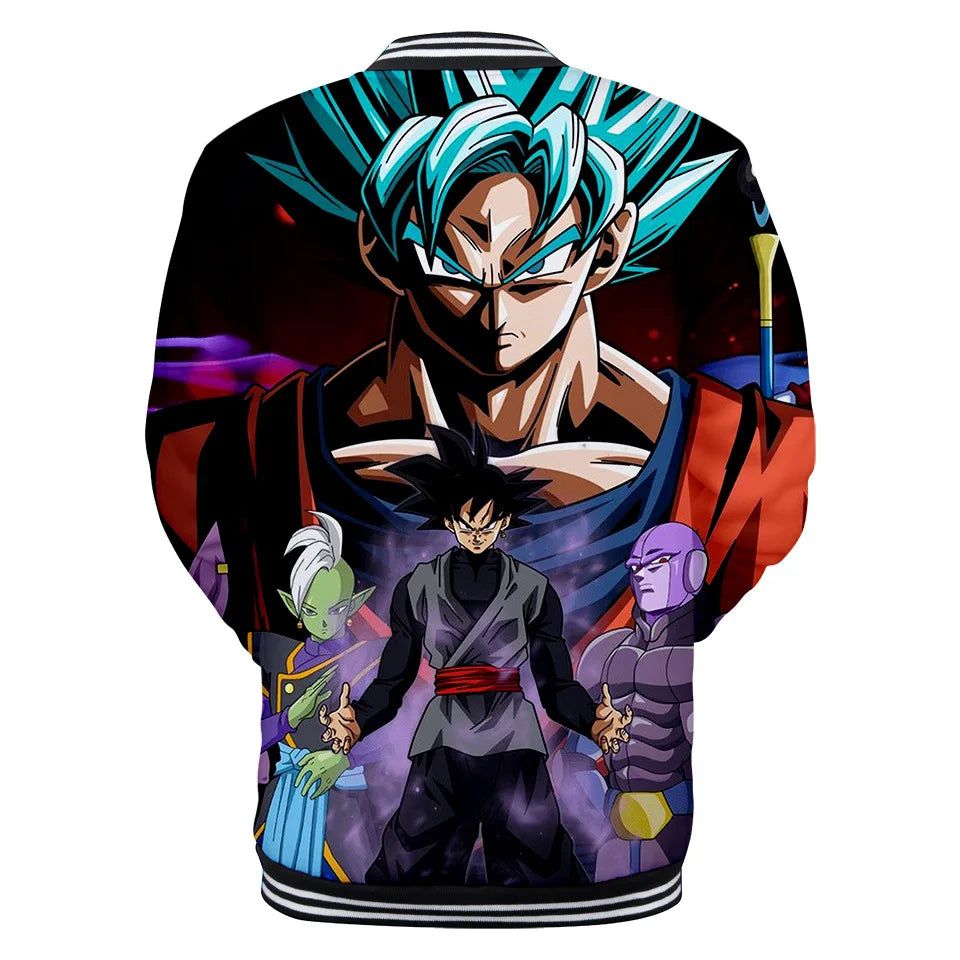 Dragon Ball Goku Kid Men Zipper Hoodie Cartoon Japan Style Anime Women Sweatshirt 2025 New Fashion Children Jackets Coat