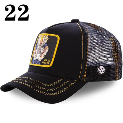 New Dragon Ball DRAGONBALL Mesh Cap Cartoon Mesh Cap Men And Women Baseball Cap Fashion Patch Trucker Cap