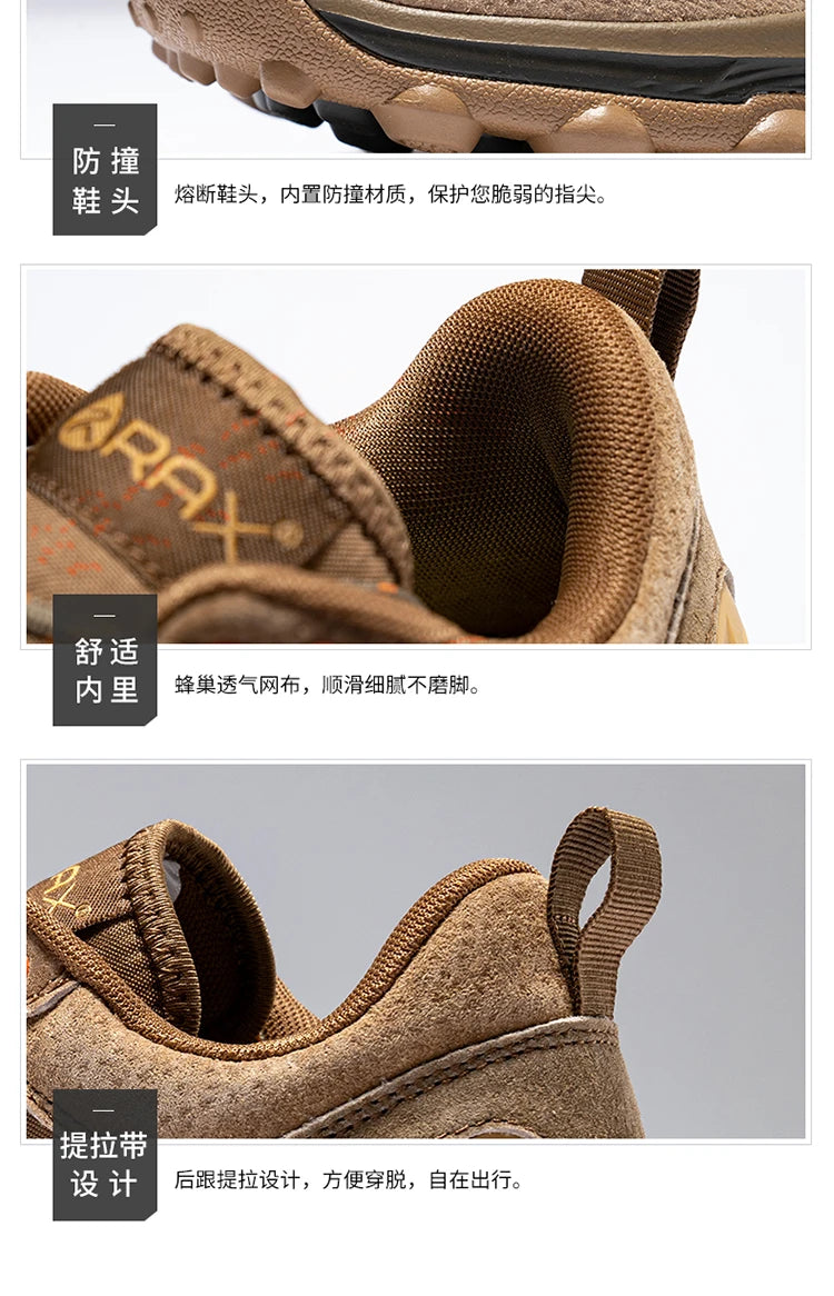 RAX Outdoor Breathable Hiking Shoes Men Lightweight Walking Trekking Wading Shoes Sport Sneakers Men Outdoor Sneakers Male