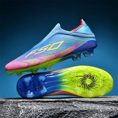 New Men’s Football Boots High-Quality Soccer Shoes Sneakers Match Indoor Non-Slip Grass Cleats High-Top Futsal Hot-Selling Outdoor