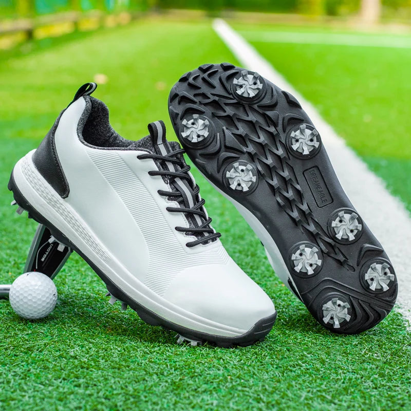 Hot Sale Leisure Golf Shoes Men's Waterproof Golf Spikes Sneakers Professional Non-Slip Golf Trainers Luxury Sports Shoes