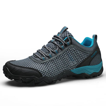HUMTTO Outdoor Hiking Trekking Mountain Sports Shoes for Men, Camping, Hunting, Walking, Breathable Cushioned Non-Slip Sneakers
