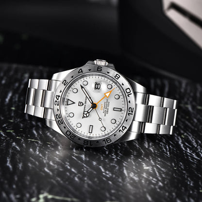 Pagani Design 2026 Nuevo reloj de buceo para hombre 42mm zafiro mecánico automático GMT 100m resistente al agua PD1682