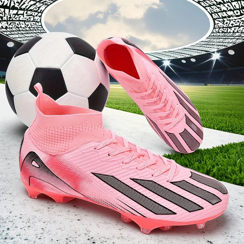 New Men's Soccer Shoes Adult Non-Slip Football Boots Cleats Boys Ultralight Sport Outdoor Comfortable Training Match Grass