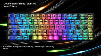 Everglide AE68 Pro Gaming Keyboard 8000Hz Polling Rate High Performance 0.001mm Rapid Trigger ADC Direct Link Dual RGB Lamp