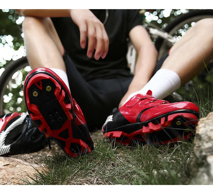 New Men's and Women's Bicycle Shoes,Outdoor Cycling Shoes,Three Functional Soles,Professional Training Shoes
