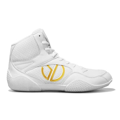 New Men's Large Wrestling Shoes Mesh Breathable Boxing Shoes Anti-Slip Wear-Resistant Sneakers Fashionable Casual High Sport Shoes