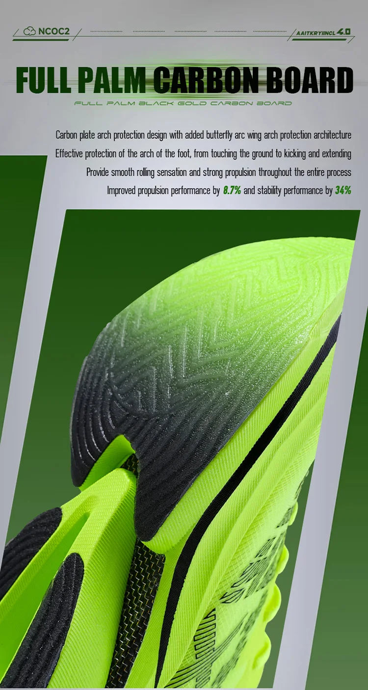 IRUNSVAN Zapatillas deportivas con placa de carbono para maratón, zapatillas profesionales de running, amortiguadoras, transpirables, para jogging, unisex 095