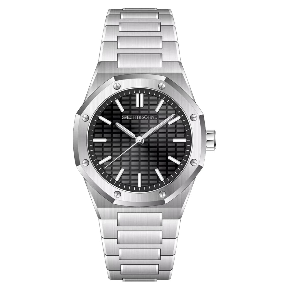 New 2026 Fashion Rare Specht & Söhne Men's Watch Ultrathin 38MM Steel Sapphire Crystal VH31 Quartz Wristwatch
