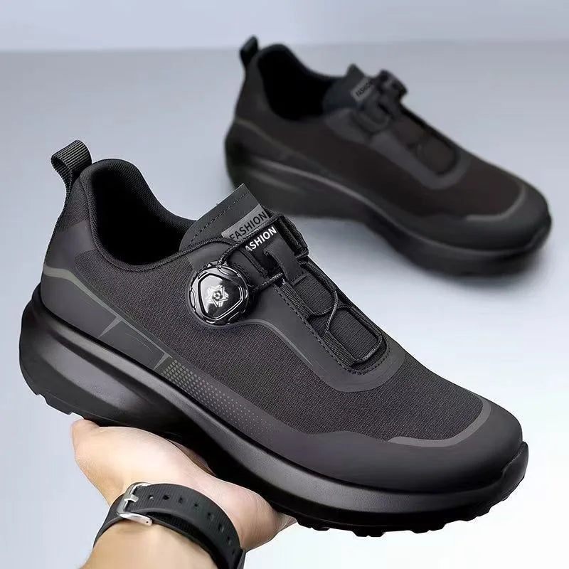 Outdoor Men's Sneakers 2026 New Spring and Summer Thick-Soled Sports Shoes Men's Hiking Daddy Shoes Casual Footwear for Men