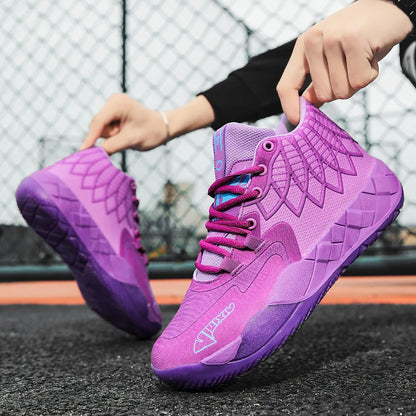 Youth Basketball Shoes for Actual Combat, Outdoor Comfortable Cushioning, Wear-Resistant, Fashionable, Breathable, High Quality